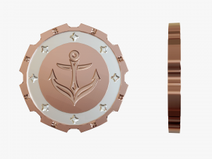 Metallic Coins Pack03 Model 3D
