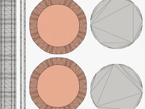 Metallic Coins Pack03 3D Model