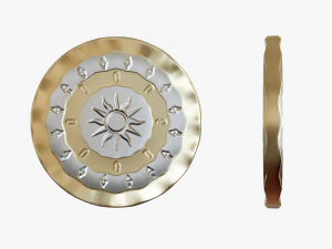 Metallic Coins Pack03 3D Model