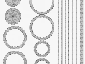 Metallic Coins Pack03 3D Model