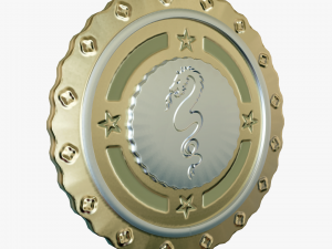 Metallic Coins Pack04 3D 模型