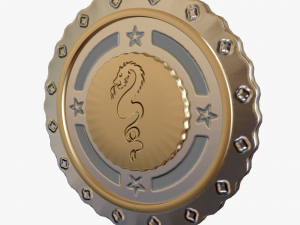 Metallic Coins Pack04 3D 模型