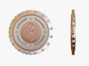 Metallic Coins Pack04 3D 模型