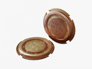 Metallic Coins Pack04 3D 模型
