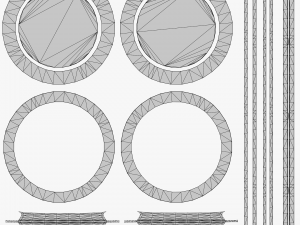 Metallic Coins Pack04 3D 模型