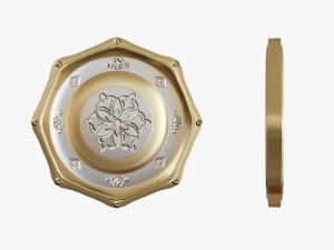 Metallic Coins Pack05 3D Model