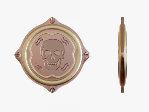 Metallic Coins Pack05 3D Model
