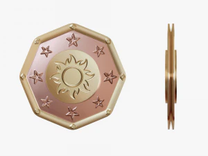 Metallic Coins Pack05 3D Model