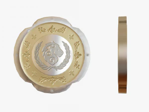 Metallic Coins Pack05 3D Model