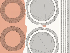 Metallic Coins Pack05 3D Model