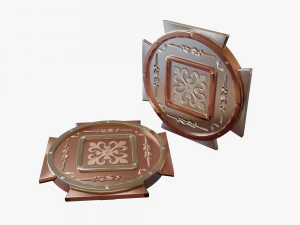 Metallic Coins Pack06 3D Model