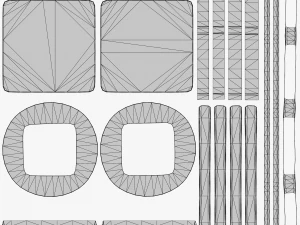 Metallic Coins Pack06 3D Model
