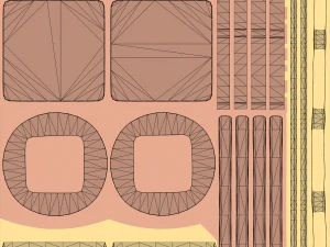 Metallic Coins Pack06 3D Model