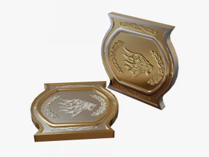 Metallic Coins Pack06 3D Model