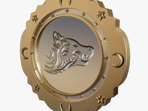 Metallic Coins Pack06 3D Model