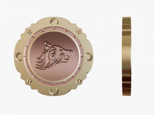 Metallic Coins Pack06 3D Модель