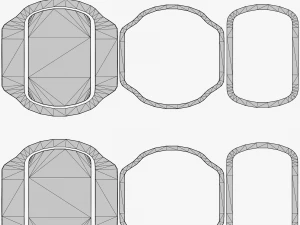 Metallic Coins Pack06 3D Model