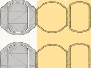 Metallic Coins Pack06 3D Model