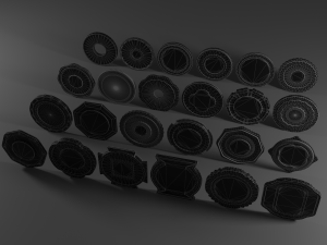 Metallic Coins Full Pack 3D Model