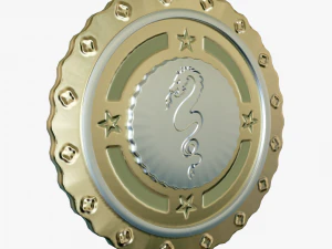 Metallic Coins Full Pack 3D Model