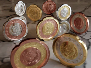 Metallic Coins Full Pack 3D Model