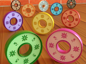 만화 동전 Pack01 3D 모델