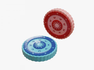 Cartoon Coins Pack02 3D Model