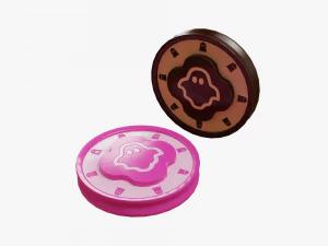 Cartoon Coins Pack03 3D Model