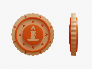 Cartoon Coins Pack04 3D Model