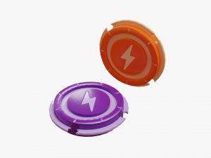 Cartoon Coins Pack04 3D Model