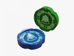 Cartoon Coins Pack05 Modello 3D