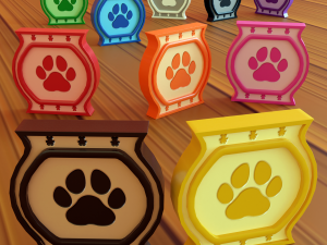 Cartoon Coins Pack06 Model 3D