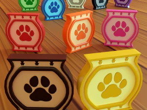 Cartoon Coins Pack06 3D Model