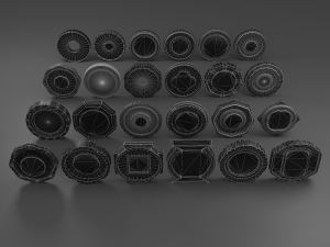 Cartoon Coins Full Pack 3D Model