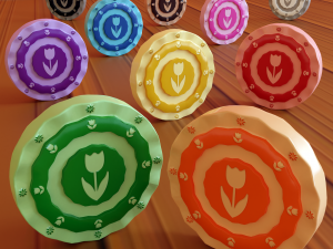 Cartoon Coins Full Pack 3D Model