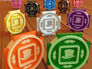 Cartoon Coins Full Pack 3D Model
