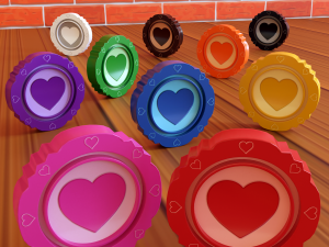 Cartoon Coins Full Pack 3D Model