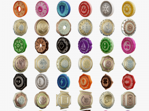 Complete Coin Collection 3D Model