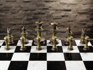 Chess Table Set 3D Model