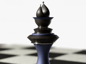 Chess Table Set 3D Model