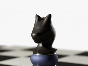Chess Table Set 3D Model