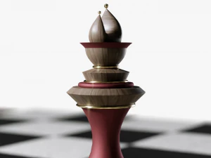 Chess Table Set 3D Model