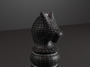 Chess Table Set 3D Model