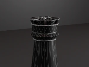 Chess Table Set 3D Model