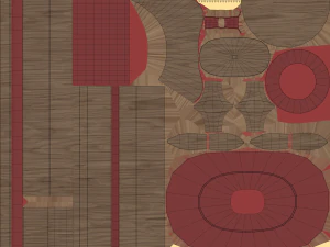 Chess Table Set 3D Model