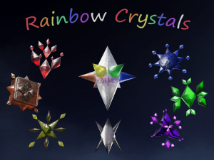 Rainbow Crystals 3D Model