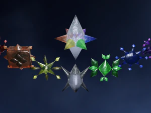 Cristalli arcobaleno Modello 3D