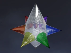 Cristalli arcobaleno Modello 3D