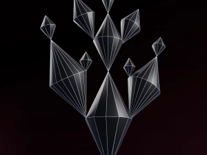 Cristalli arcobaleno Modello 3D