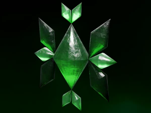 Cristalli arcobaleno Modello 3D